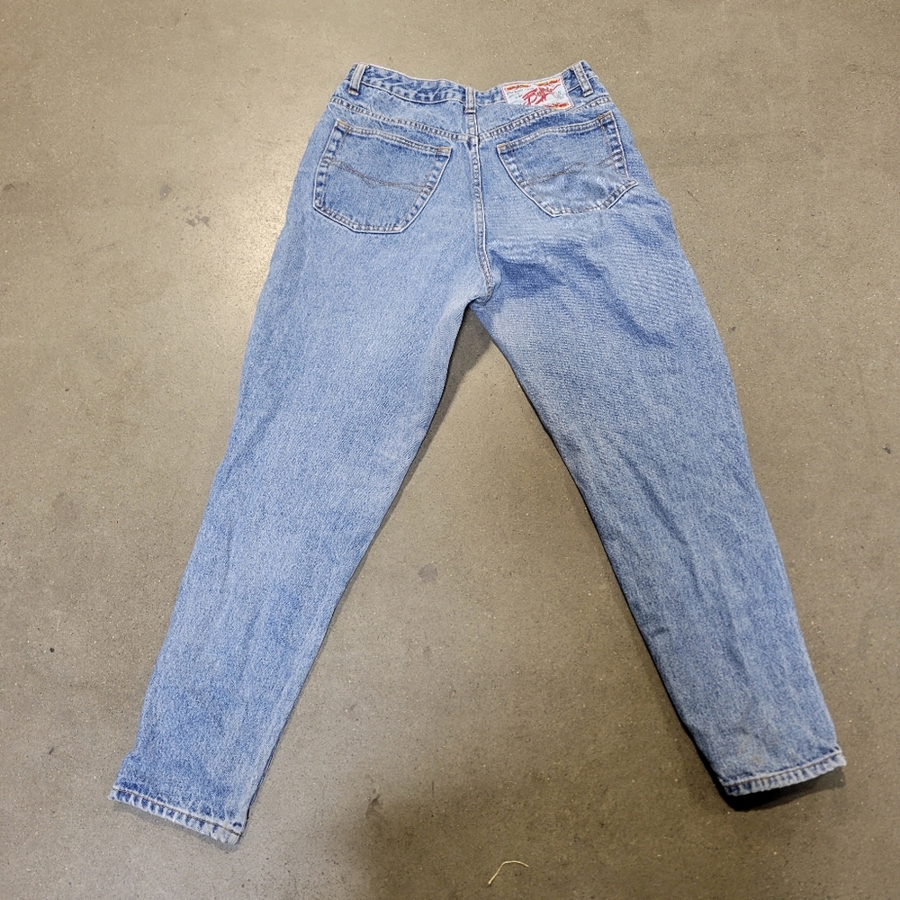 90s buffalo denim tapered mom jeans fit 30x28"